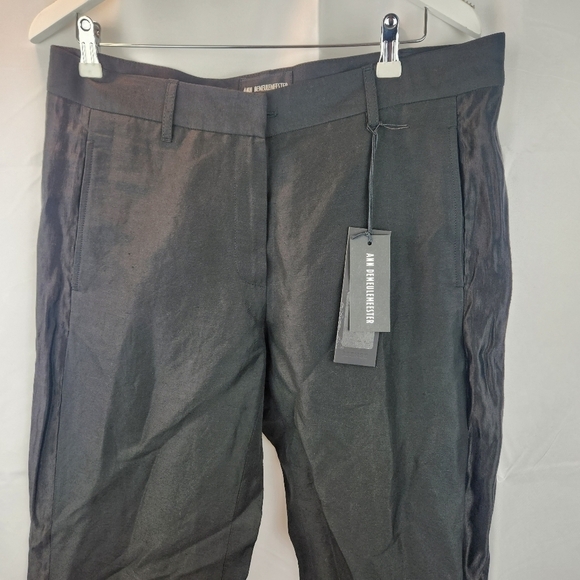 Ann Demeulemeester Black Linen and Silk Trousers size M (36) BNWT Missing Belt!! - Picture 6 of 15